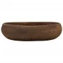 Lavabo sobre encimera ovalado cerámica marrón 59x40x15 cm de , Lavabos - Ref: Foro24-155084, Precio: 209,57 €, Descuento: %