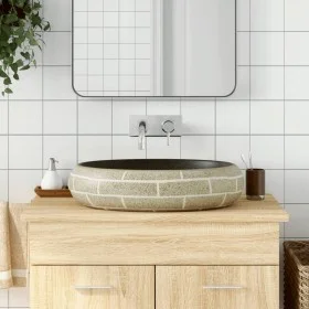 Lavabo sobre encimera ovalado cerámica multicolor 59x40x15 cm de , Lavabos - Ref: Foro24-155090, Precio: 110,56 €, Descuento: %