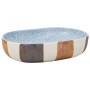 Lavabo sobre encimera ovalado cerámica multicolor 59x40x14 cm de , Lavabos - Ref: Foro24-155108, Precio: 144,11 €, Descuento: %