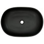 Lavabo sobre encimera ovalado cerámica negro y azul 59x40x14 cm de , Lavabos - Ref: Foro24-155115, Precio: 161,57 €, Descuent...
