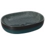 Lavabo sobre encimera ovalado cerámica turquesa 59x40x14 cm de , Lavabos - Ref: Foro24-155101, Precio: 167,14 €, Descuento: %