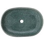 Lavabo sobre encimera ovalado cerámica turquesa 59x40x14 cm de , Lavabos - Ref: Foro24-155101, Precio: 167,14 €, Descuento: %