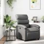 Sillón reclinable de cuero sintético gris de , Sillones - Ref: Foro24-371716, Precio: 194,70 €, Descuento: %