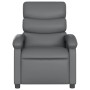 Sillón reclinable de cuero sintético gris de , Sillones - Ref: Foro24-371716, Precio: 197,63 €, Descuento: %