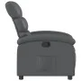 Sillón reclinable de cuero sintético gris de , Sillones - Ref: Foro24-371716, Precio: 194,70 €, Descuento: %