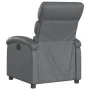 Sillón reclinable de cuero sintético gris de , Sillones - Ref: Foro24-371716, Precio: 194,70 €, Descuento: %