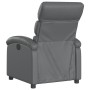 Sillón reclinable de cuero sintético gris de , Sillones - Ref: Foro24-371716, Precio: 197,63 €, Descuento: %