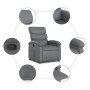 Sillón reclinable de cuero sintético gris de , Sillones - Ref: Foro24-371716, Precio: 197,63 €, Descuento: %