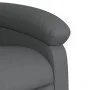 Sillón reclinable de cuero sintético gris de , Sillones - Ref: Foro24-371716, Precio: 194,70 €, Descuento: %