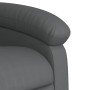 Sillón reclinable de cuero sintético gris de , Sillones - Ref: Foro24-371716, Precio: 197,63 €, Descuento: %