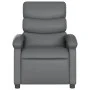 Sillón de masaje reclinable cuero sintético gris de , Sillones - Ref: Foro24-371723, Precio: 200,15 €, Descuento: %
