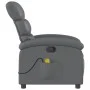Sillón de masaje reclinable cuero sintético gris de , Sillones - Ref: Foro24-371723, Precio: 200,15 €, Descuento: %