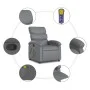 Sillón de masaje reclinable cuero sintético gris de , Sillones - Ref: Foro24-371723, Precio: 200,15 €, Descuento: %