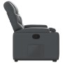 Sillón reclinable elevable cuero artificial gris en Sillones | Comprar online en Foru.es