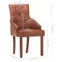 Esszimmerstühle 2 Einheiten echtes braunes Ziegenleder von , Essstühle - Ref: Foro24-288289, Preis: 346,98 €, Rabatt: %