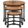 Mesitas auxiliares 3 piezas madera maciza de acacia de , Mesas auxiliares - Ref: Foro24-320687, Precio: 114,44 €, Descuento: %