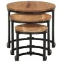 Mesitas auxiliares 3 piezas madera maciza de acacia de , Mesas auxiliares - Ref: Foro24-320687, Precio: 112,40 €, Descuento: %