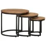 Mesitas auxiliares 3 piezas madera maciza de acacia de , Mesas auxiliares - Ref: Foro24-320687, Precio: 112,40 €, Descuento: %