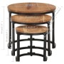 Mesitas auxiliares 3 piezas madera maciza de acacia de , Mesas auxiliares - Ref: Foro24-320687, Precio: 114,44 €, Descuento: %