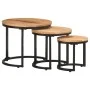 Mesitas auxiliares 3 piezas madera maciza de acacia de , Mesas auxiliares - Ref: Foro24-320687, Precio: 112,40 €, Descuento: %