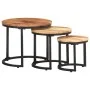 Mesitas auxiliares 3 piezas madera maciza de acacia de , Mesas auxiliares - Ref: Foro24-320687, Precio: 112,40 €, Descuento: %