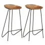Taburetes de cocina 2 unidades madera maciza de acacia de , Taburetes de cocina - Ref: Foro24-247934, Precio: 216,65 €, Descu...