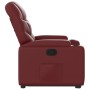 Sillón reclinable elevable cuero artificial rojo tinto en Sillones | Comprar online en Foru.es