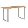 Mesa de comedor de madera maciza de acacia 140x70x76 cm by , Kitchen and dining tables - Ref: Foro24-286478, Price: 253,06 €,...