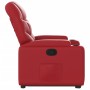 Sillón reclinable elevable cuero artificial rojo en Sillones | Comprar online en Foru.es