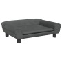 Cama para perros de terciopelo gris oscuro 70x48x22 cm en Camas para perros | Comprar online en Foru.es
