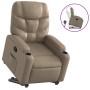 Sillón reclinable elevable cuero artificial color capuchino en Sillones | Comprar online en Foru.es