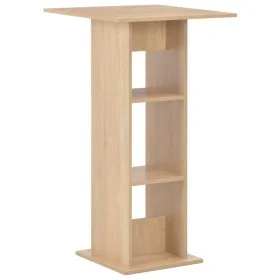 Mesa alta de bar color roble 60x60x110 cm de , Mesas de cocina y de comedor - Ref: Foro24-280207, Precio: 85,55 €, Descuento: %