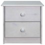 Mesita de noche de madera maciza de pino 43x34x40 cm de vidaXL, Mesitas de noche - Ref: Foro24-325535, Precio: 42,41 €, Descu...