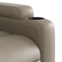 Sillón reclinable elevable cuero artificial color capuchino en Sillones | Comprar online en Foru.es