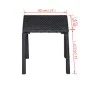 Sonnenliegen mit Tisch aus schwarzem synthetischem Rattan von vidaXL, Liegen - Ref: Foro24-42491, Preis: 318,30 €, Rabatt: %
