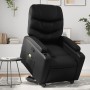 Sillón reclinable de masaje de pie cuero artificial negro en Sillones | Comprar online en Foru.es