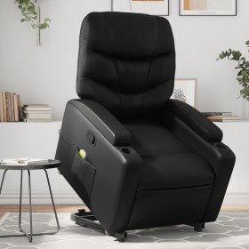 Sillón reclinable de masaje de pie cuero artificial negro en Sillones | Comprar online en Foru.es