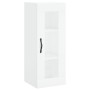 Aparador alto madera contrachapada blanco 34,5x34x180 cm de , Aparadores - Ref: Foro24-3199329, Precio: 108,98 €, Descuento: %