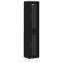 Aparador de madera contrachapada negro 34,5x34x180 cm de , Aparadores - Ref: Foro24-3199458, Precio: 100,84 €, Descuento: %