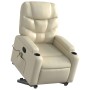 Sillón reclinable de masaje de pie cuero artificial color crema en Sillones | Comprar online en Foru.es