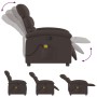 Sillón de masaje reclinable de tela marrón oscuro de , Sillones - Ref: Foro24-371706, Precio: 241,26 €, Descuento: %