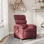 Sillón de masaje reclinable de tela color vino tinto de , Sillones - Ref: Foro24-371704, Precio: 206,21 €, Descuento: %