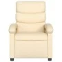 Reclining cream fabric massage chair by , Armchairs - Ref: Foro24-371710, Price: 251,38 €, Discount: %