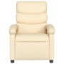 Sillón de masaje reclinable de tela crema de , Sillones - Ref: Foro24-371710, Precio: 256,14 €, Descuento: %