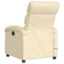 Reclining cream fabric massage chair by , Armchairs - Ref: Foro24-371710, Price: 251,38 €, Discount: %