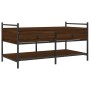 Mesa de centro madera de ingeniería roble marrón 99x50x50 cm de , Mesas de centro - Ref: Foro24-833964, Precio: 72,59 €, Desc...