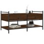 Mesa de centro madera de ingeniería roble marrón 99x50x50 cm de , Mesas de centro - Ref: Foro24-833964, Precio: 72,59 €, Desc...