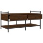 Mesa de centro madera de ingeniería roble marrón 99x50x50 cm de , Mesas de centro - Ref: Foro24-833964, Precio: 72,59 €, Desc...