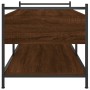 Mesa de centro madera de ingeniería roble marrón 99x50x50 cm de , Mesas de centro - Ref: Foro24-833964, Precio: 72,59 €, Desc...