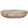 Green brown ceramic oval countertop washbasin 59x40x15 cm by , Sinks - Ref: Foro24-155077, Price: 168,53 €, Discount: %